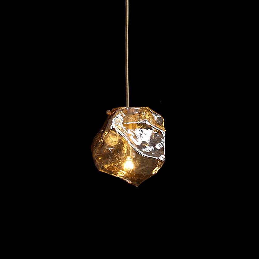 Ice Glass Pendant Light Brass - Neutralighting