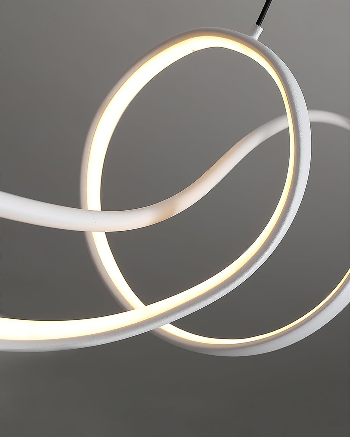 Aveline Modern Black LED Wave Pendant Light - Neutralighting