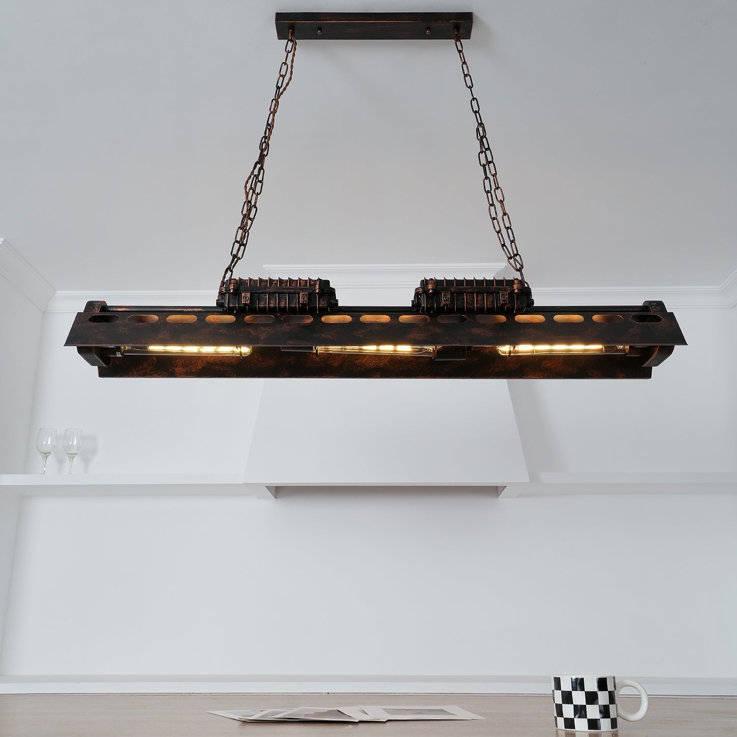 Noah Chandelier Industrial Steampunk - Neutralighting