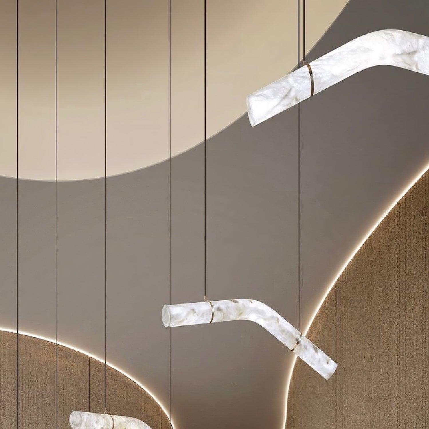 Luste Alabaster Closed-loop Pendant Light Chandelier - Neutralighting