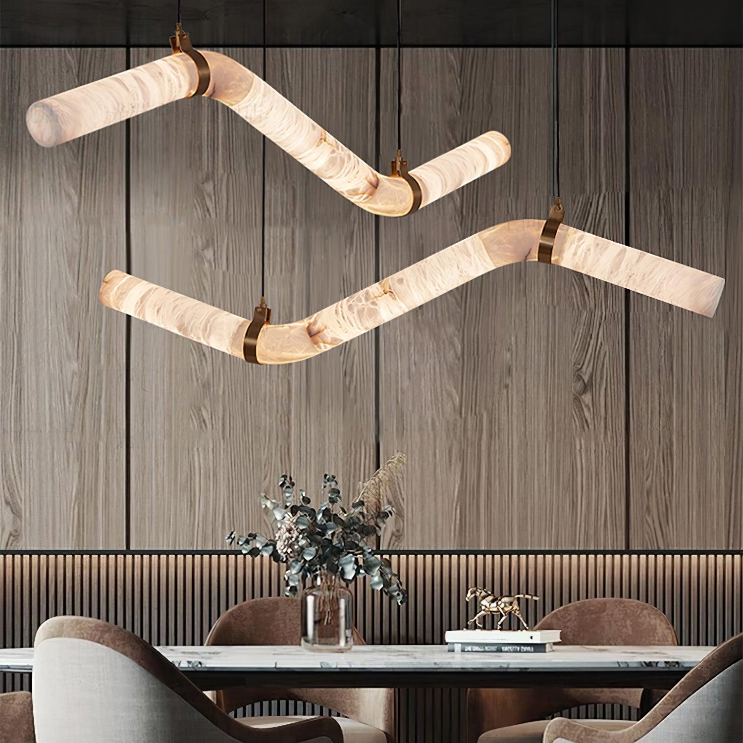 Luste Alabaster Closed-loop Pendant Light Chandelier - Neutralighting