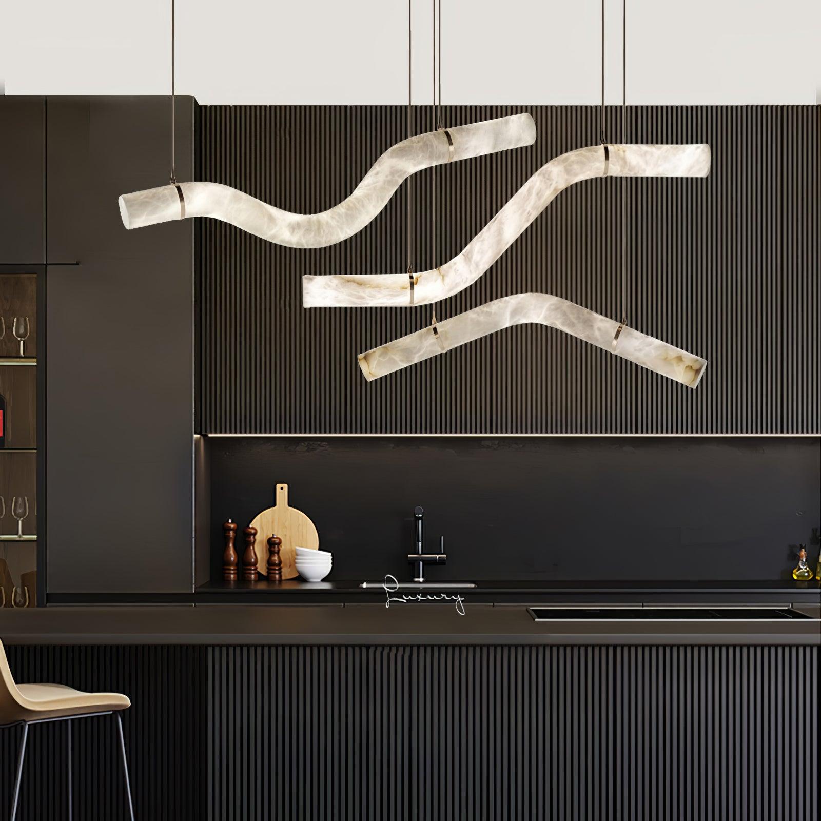 Luste Alabaster Closed-loop Pendant Light Chandelier - Neutralighting
