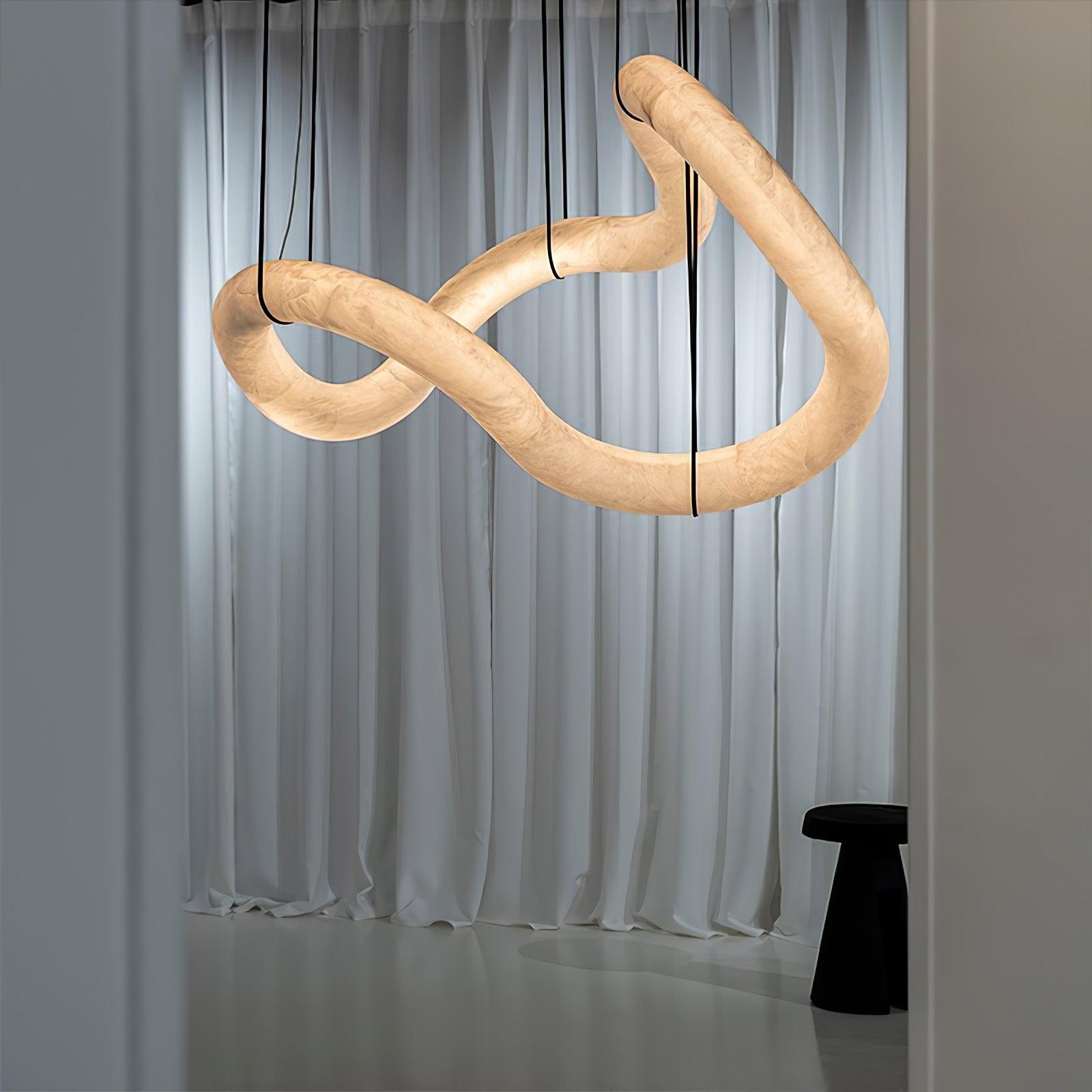 Luste Alabaster Closed-loop Pendant Light Chandelier - Neutralighting