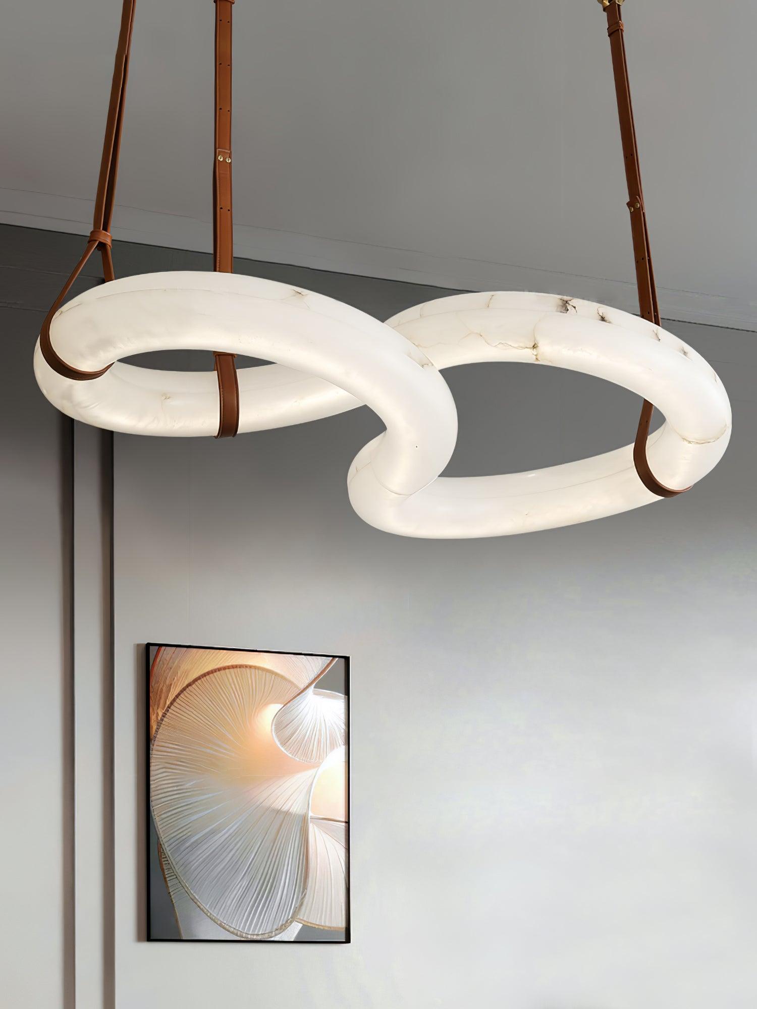Luste Alabaster Closed-loop Pendant Light Chandelier - Neutralighting