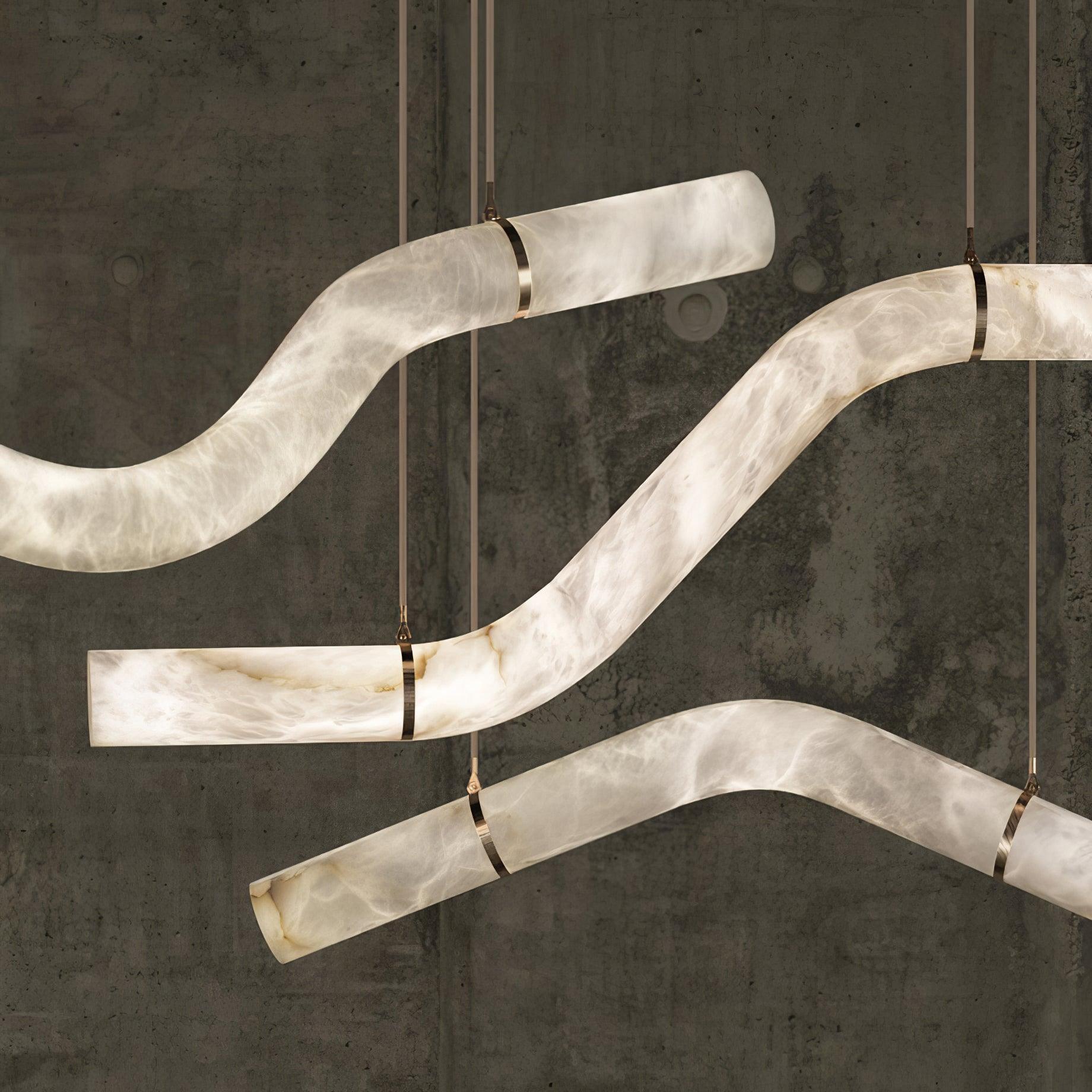 Luste Alabaster Closed-loop Pendant Light Chandelier - Neutralighting