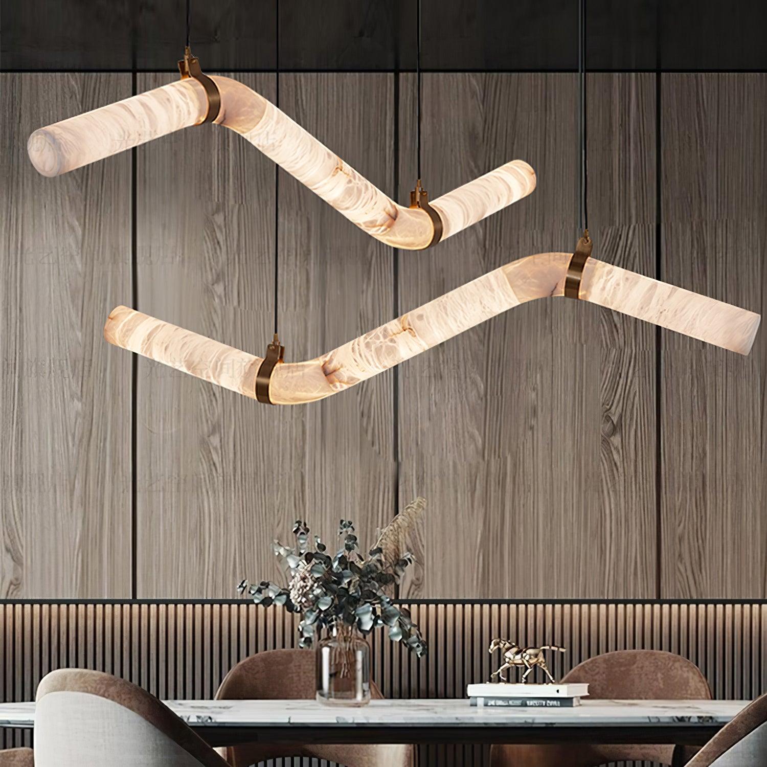 Luste Alabaster Closed-loop Pendant Light Chandelier - Neutralighting