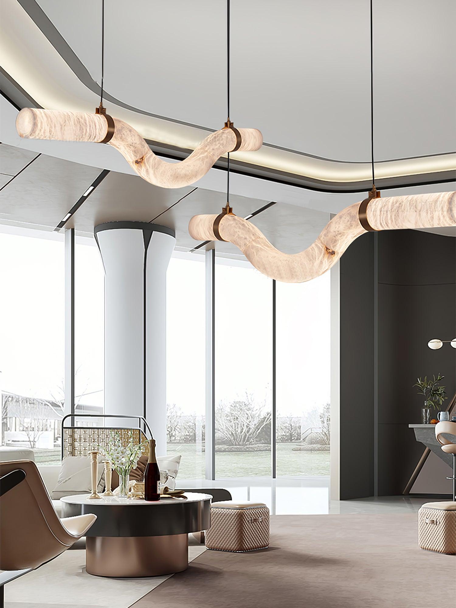 Luste Alabaster Closed-loop Pendant Light Chandelier - Neutralighting