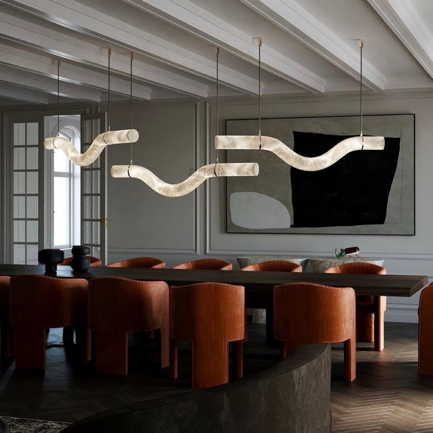 Luste Alabaster Closed-loop Pendant Light Chandelier - Neutralighting