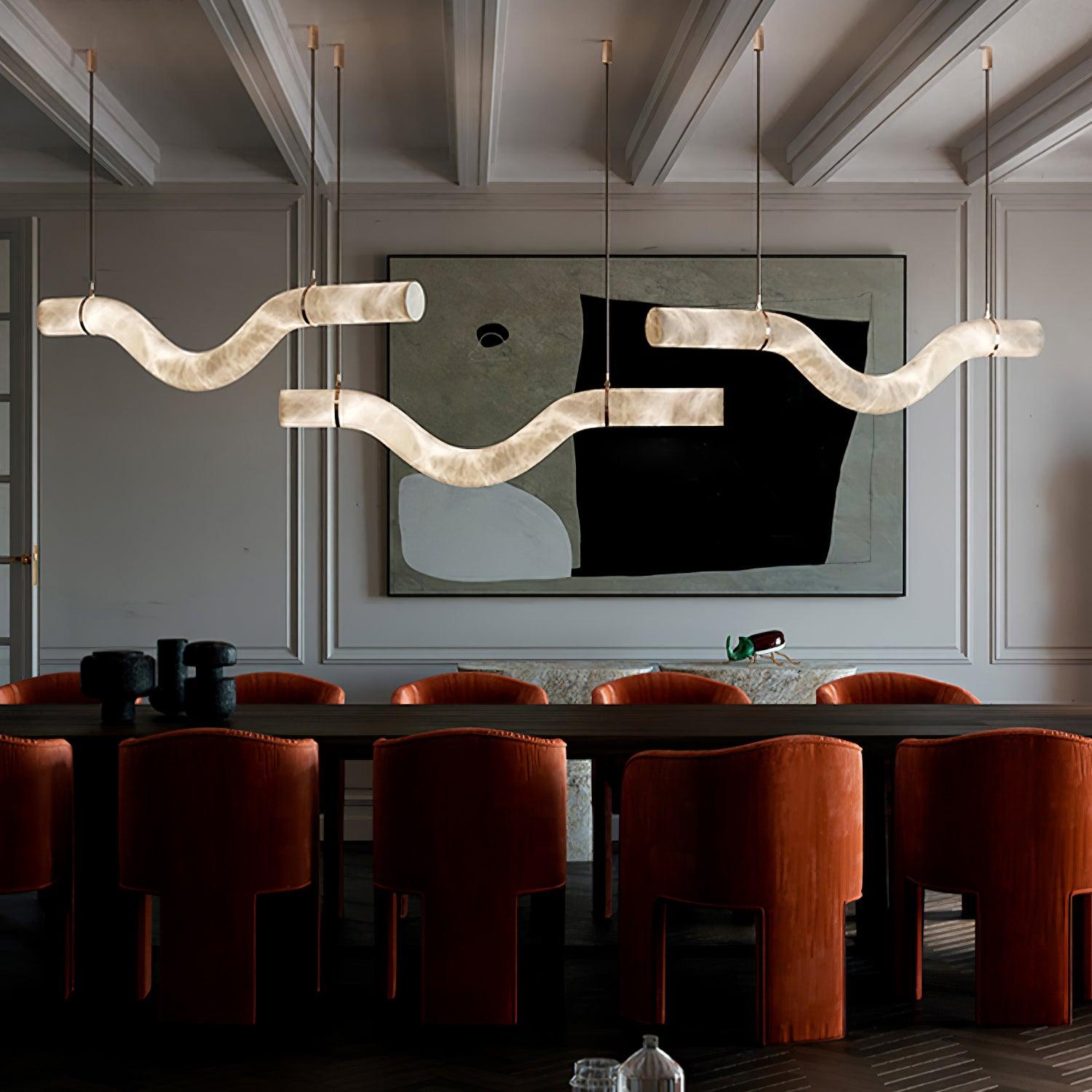 Luste Alabaster Closed-loop Pendant Light Chandelier - Neutralighting