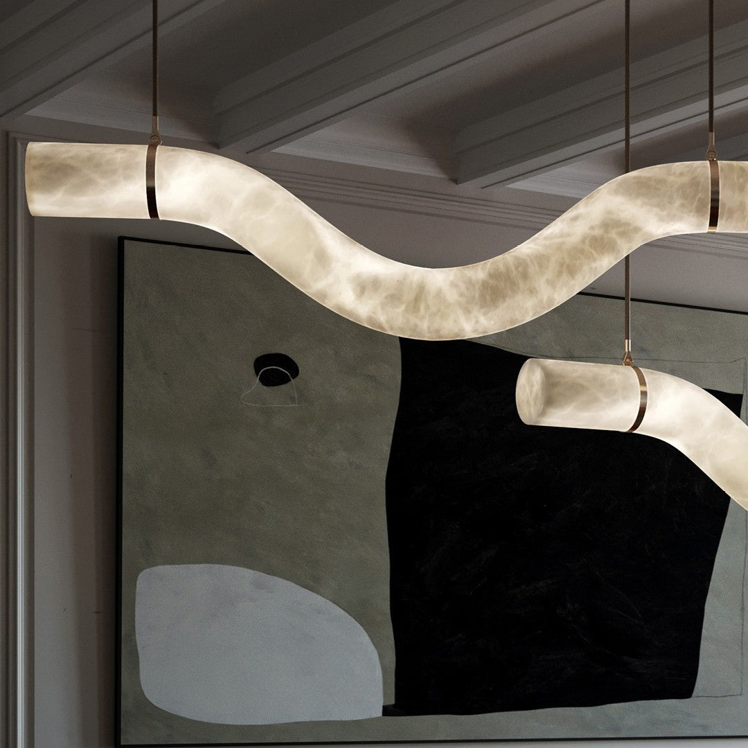 Luste Alabaster Closed-loop Pendant Light Chandelier - Neutralighting