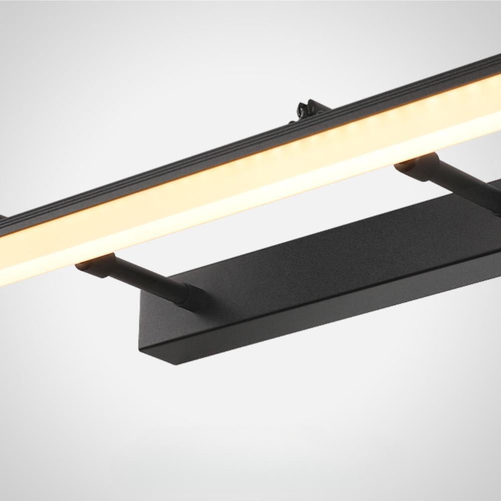 Arisha Modern Rectangular Wall Lamp,Black/Silver - Neutralighting