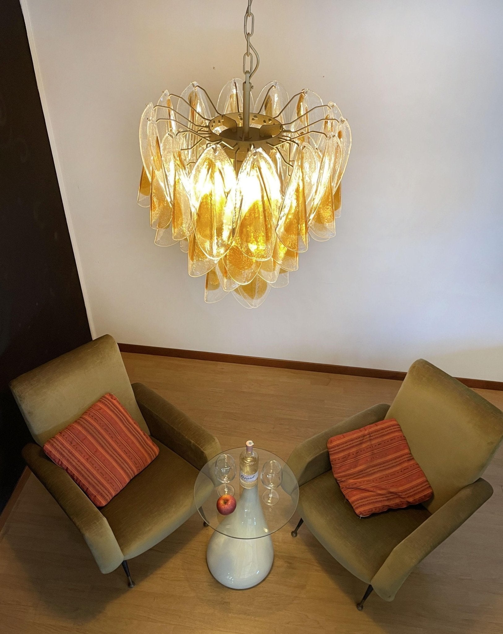 Aurora Chandelier Isabella Gold Petal Layered - Neutralighting
