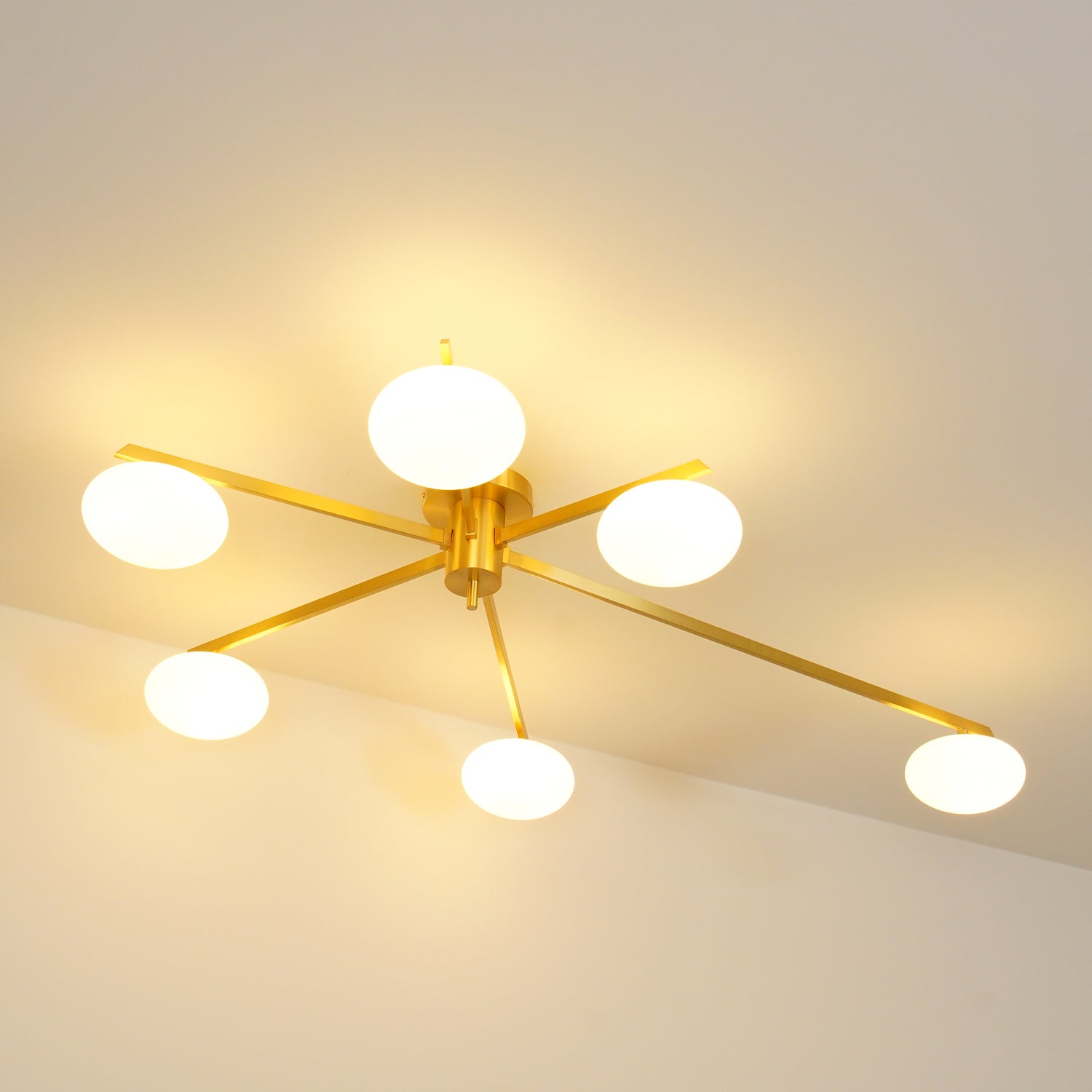 Jania Modern Glass Black Ceiling Light - Neutralighting