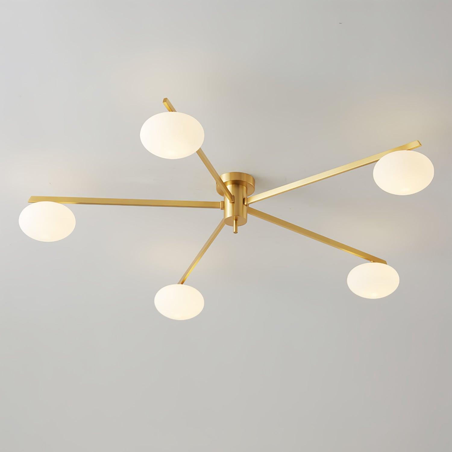 Jania Modern Glass Black Ceiling Light - Neutralighting