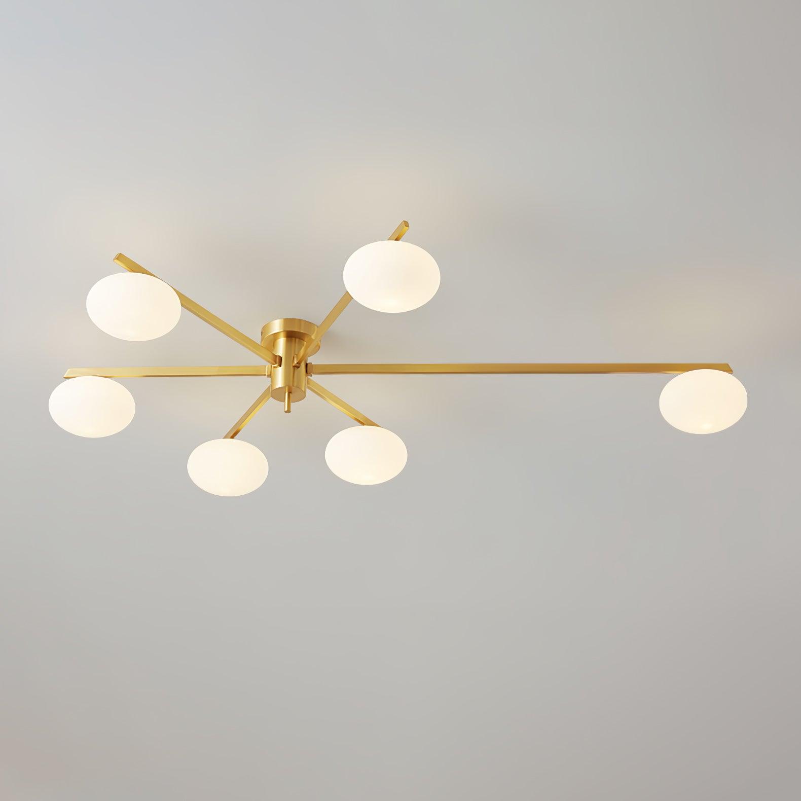 Jania Modern Glass Black Ceiling Light - Neutralighting