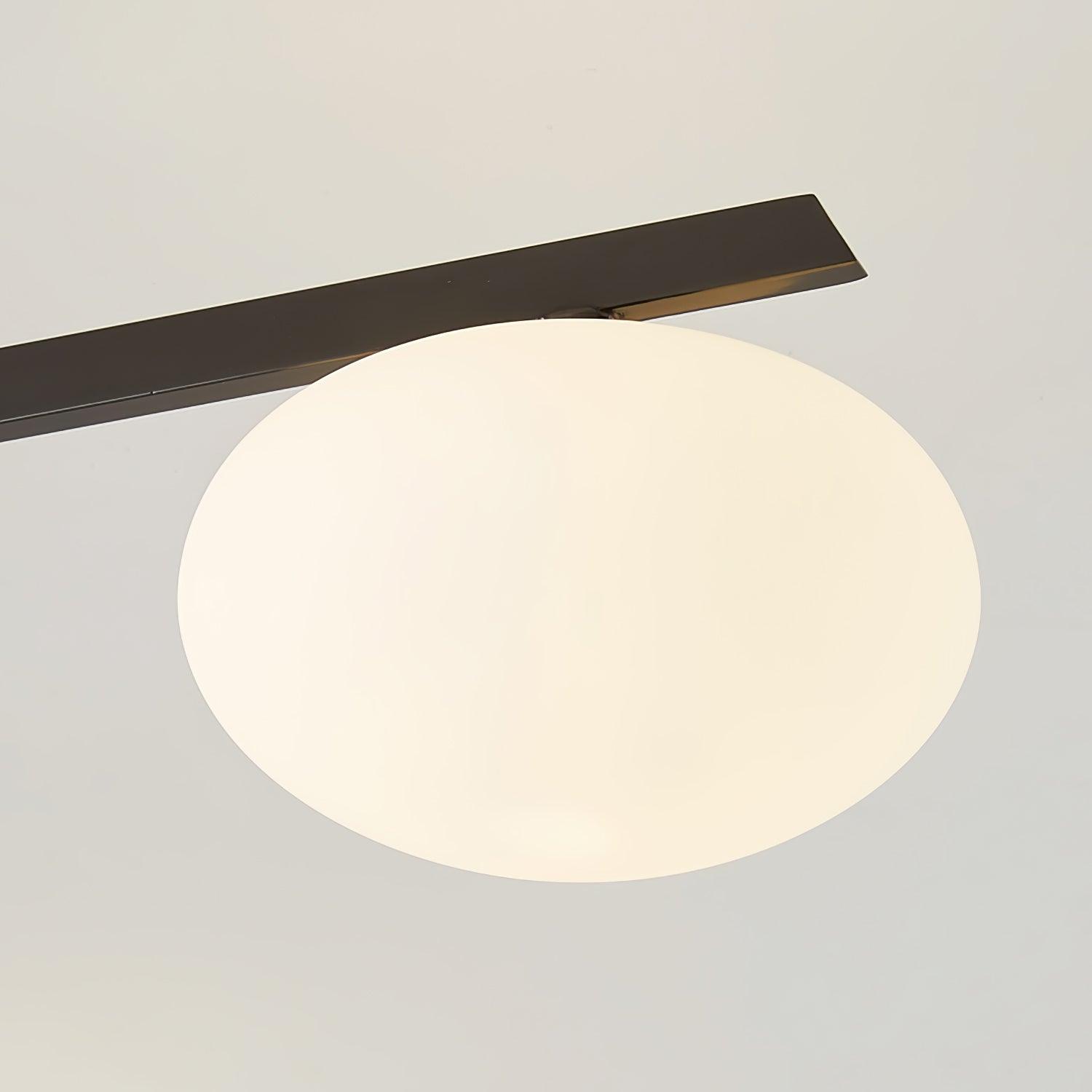 Jania Modern Glass Black Ceiling Light - Neutralighting