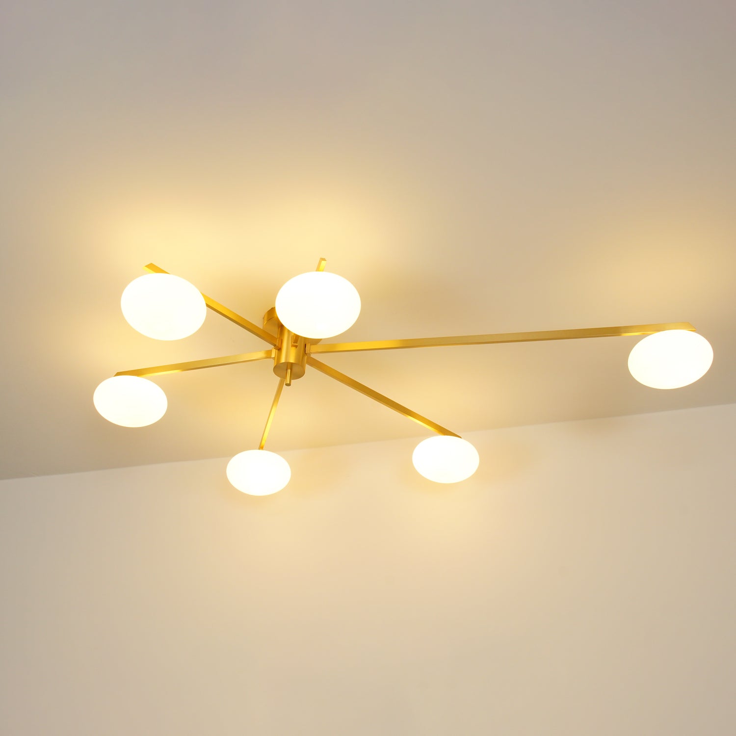 Jania Modern Glass Black Ceiling Light - Neutralighting