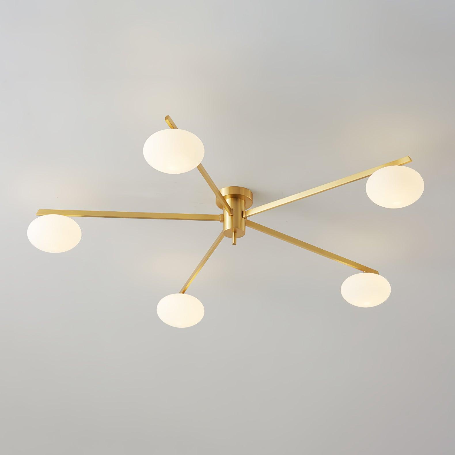 Jania Modern Glass Black Ceiling Light - Neutralighting