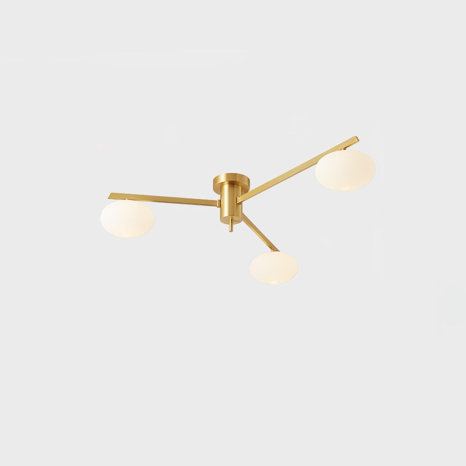 Jania Modern Glass Black Ceiling Light - Neutralighting