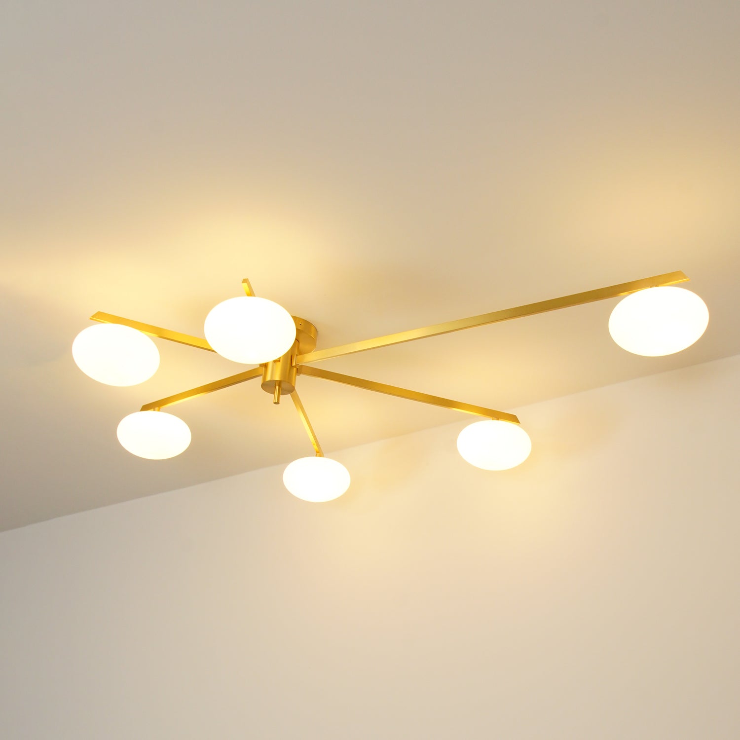 Jania Modern Glass Black Ceiling Light - Neutralighting