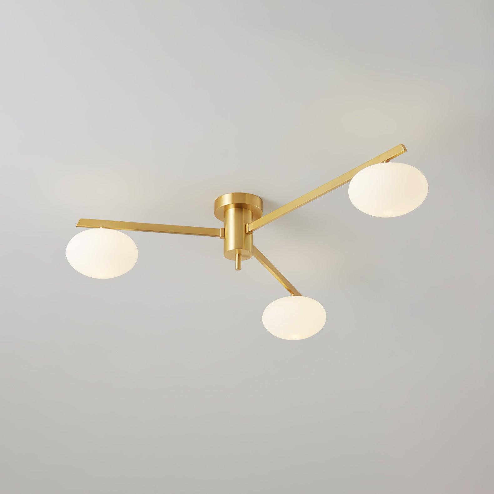 Jania Modern Glass Black Ceiling Light - Neutralighting
