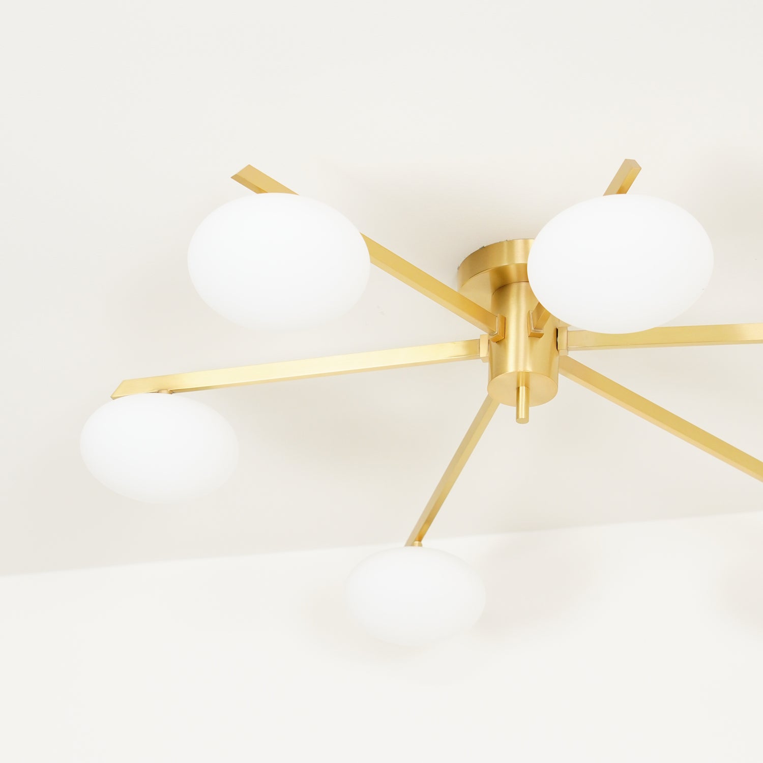 Jania Modern Glass Black Ceiling Light - Neutralighting