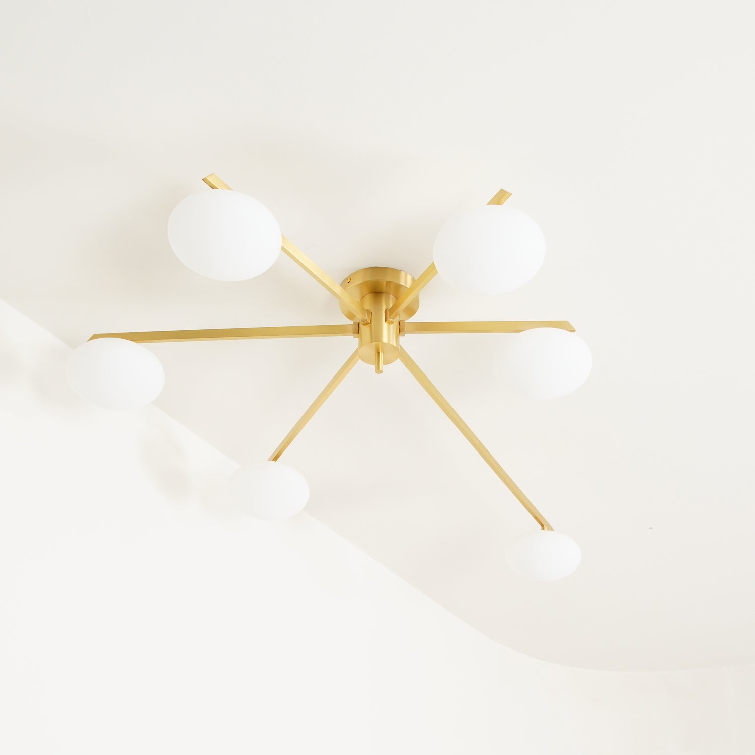 Jania Modern Glass Black Ceiling Light - Neutralighting