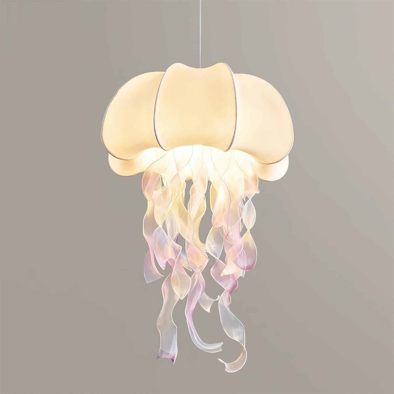 Jellyfish Pendant Light with Iridescent Ribbons - Neutralighting