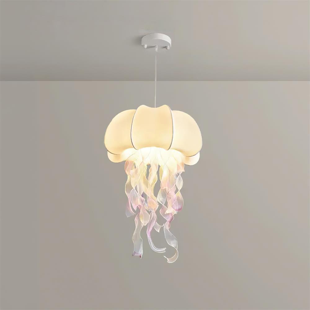 Jellyfish Pendant Light with Iridescent Ribbons - Neutralighting