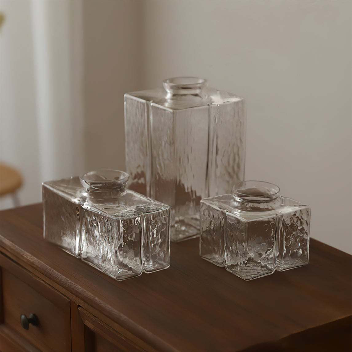 Ovely Vintage Glass Brass Hammered Pendant Light - Neutralighting