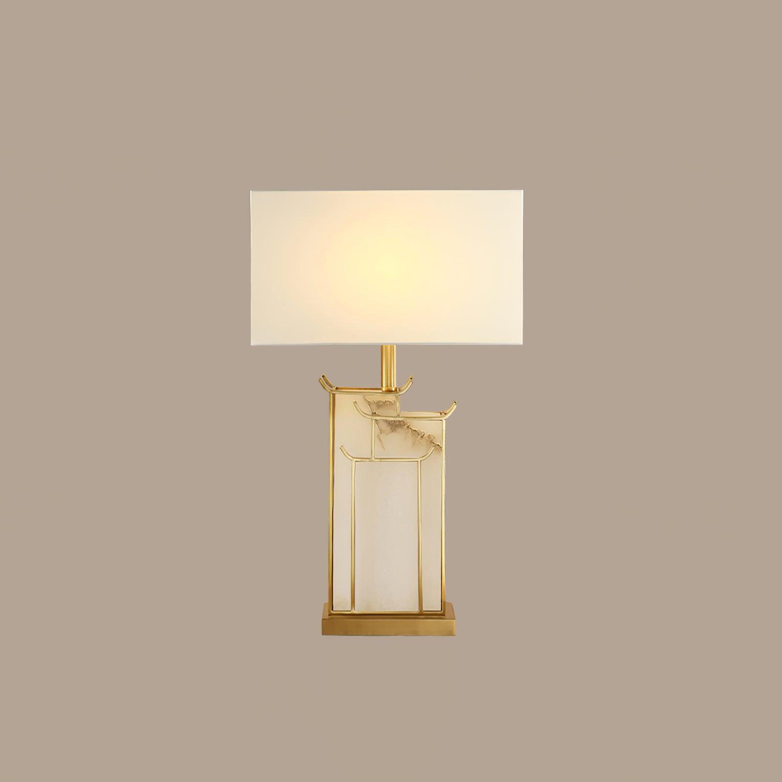 Nysilor Rectangular Glass Table Lamp - Neutralighting