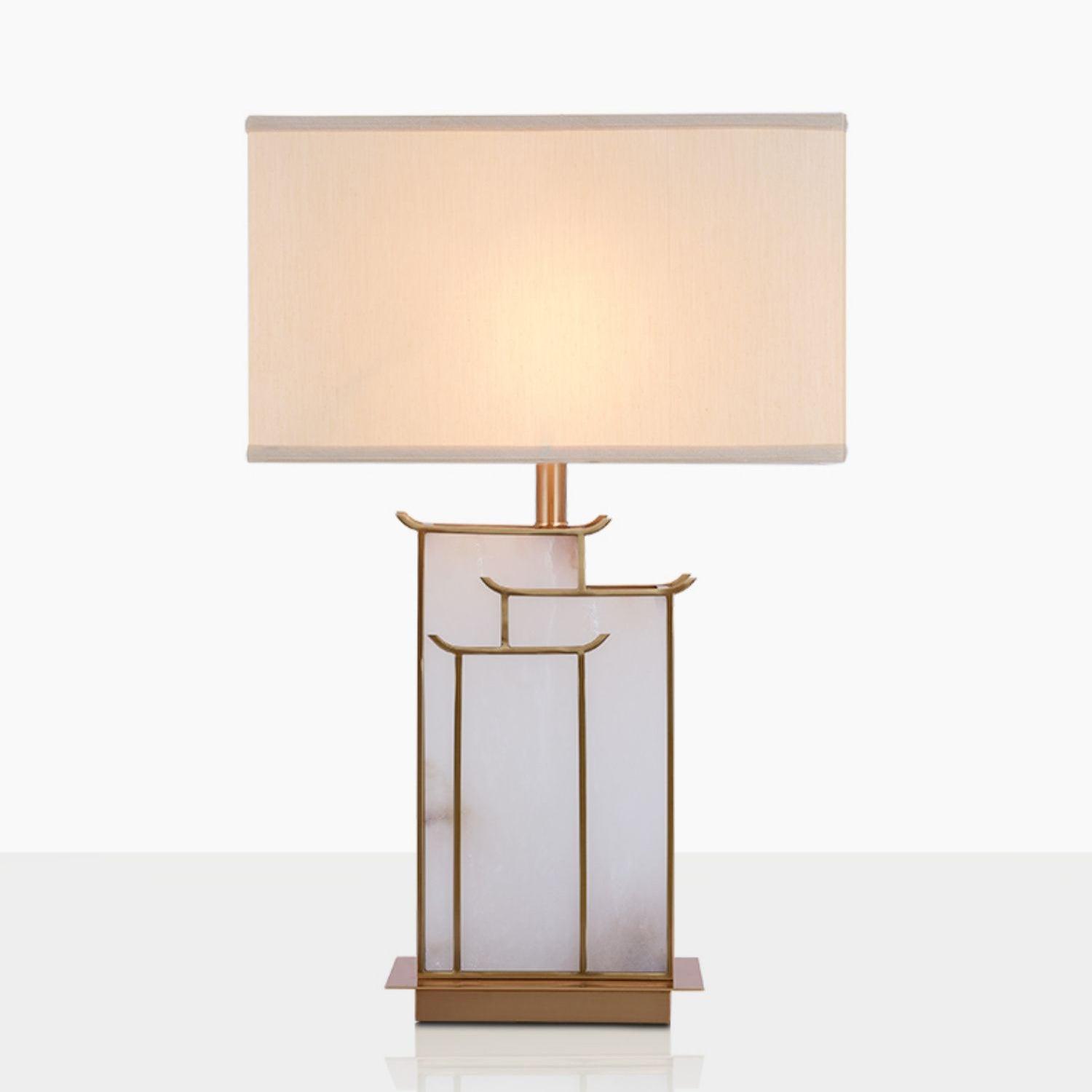 Nysilor Rectangular Glass Table Lamp - Neutralighting