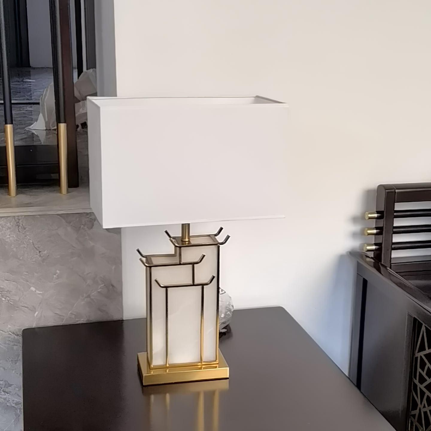 Nysilor Rectangular Glass Table Lamp - Neutralighting