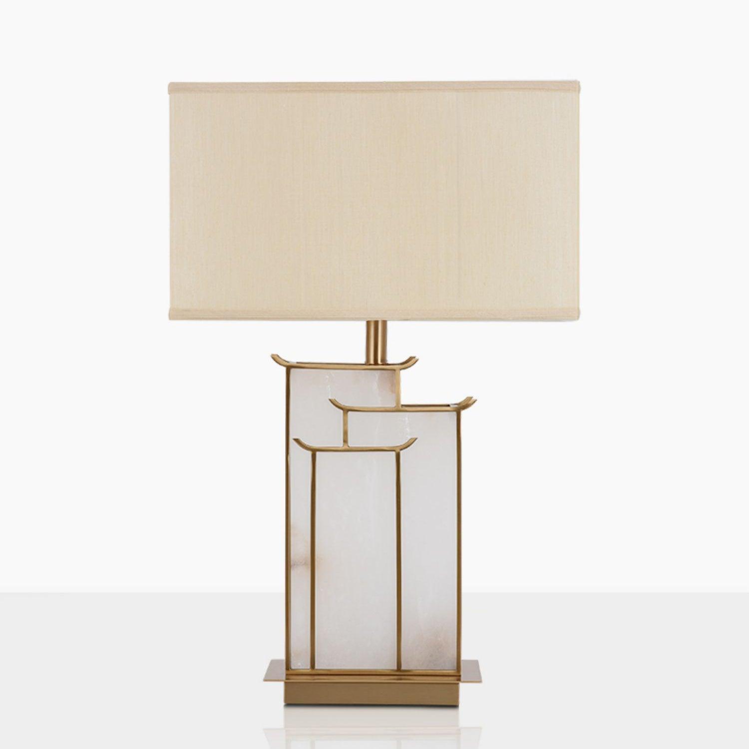 Nysilor Rectangular Glass Table Lamp - Neutralighting
