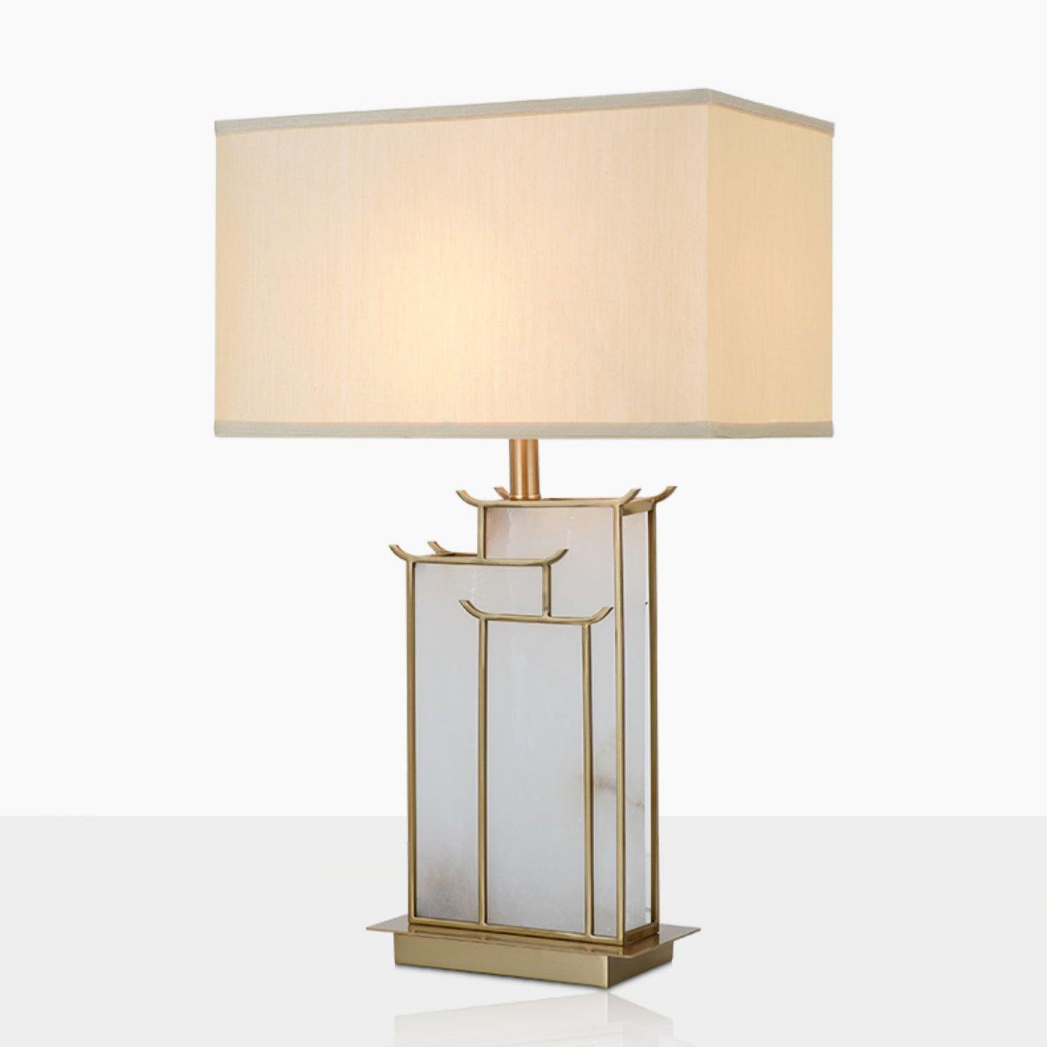 Nysilor Rectangular Glass Table Lamp - Neutralighting