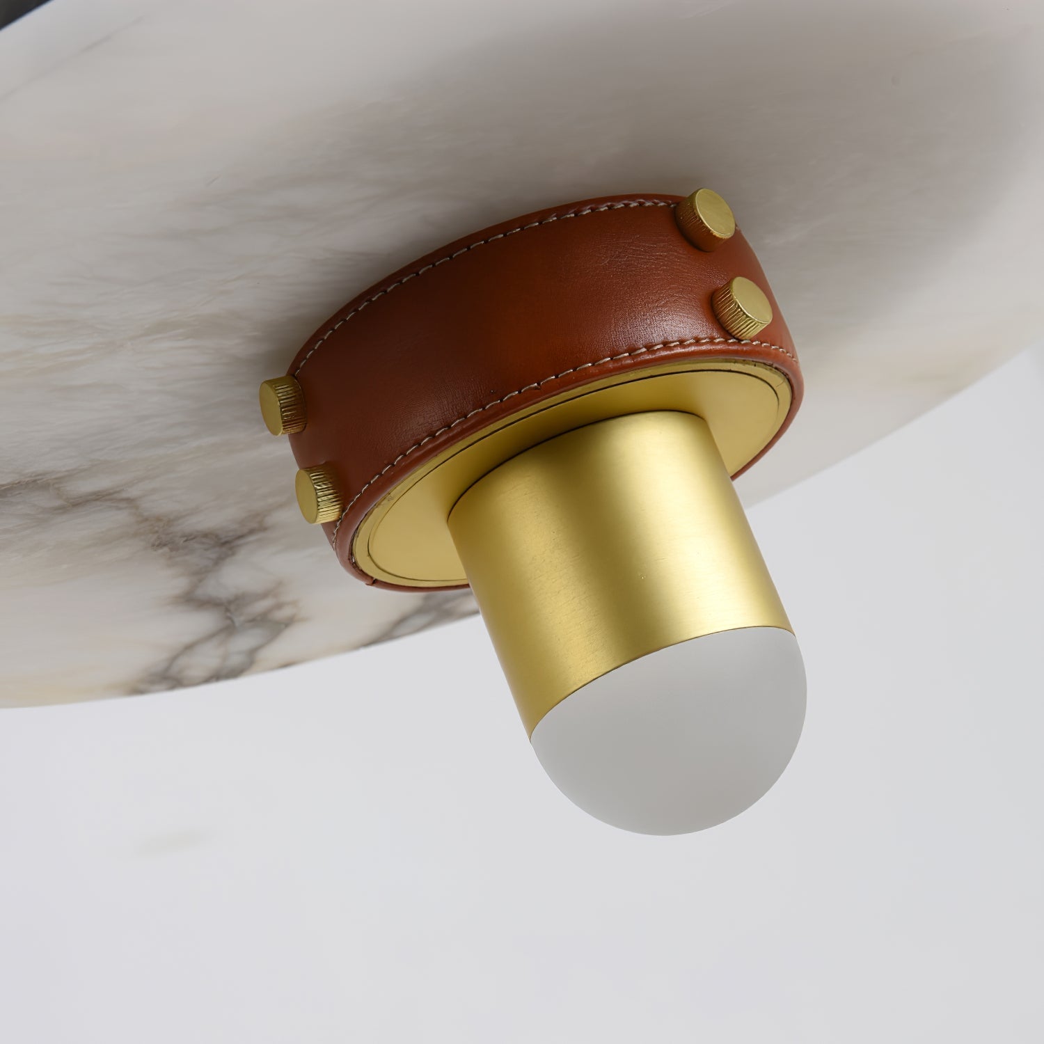 Jutta Pendant Lamp Marble Leather Fusion - Neutralighting