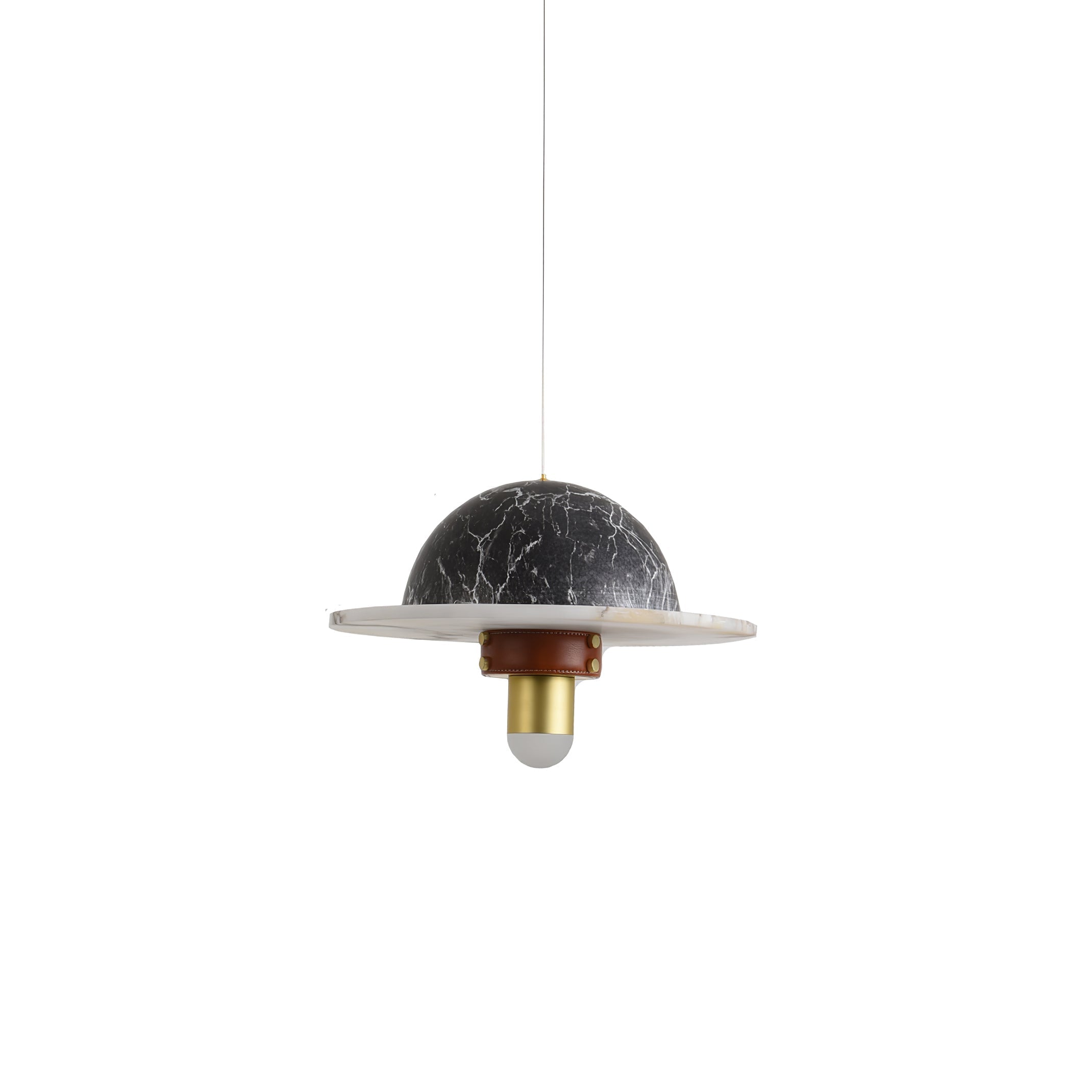 Jutta Pendant Lamp Marble Leather Fusion - Neutralighting