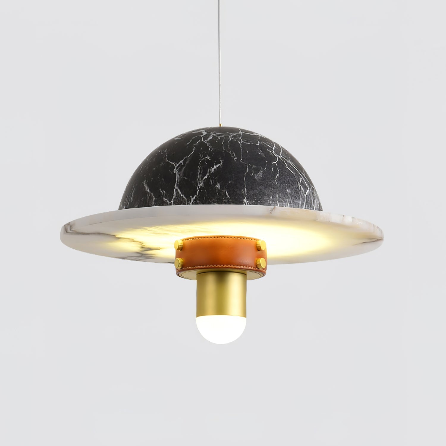 Jutta Pendant Lamp Marble Leather Fusion - Neutralighting