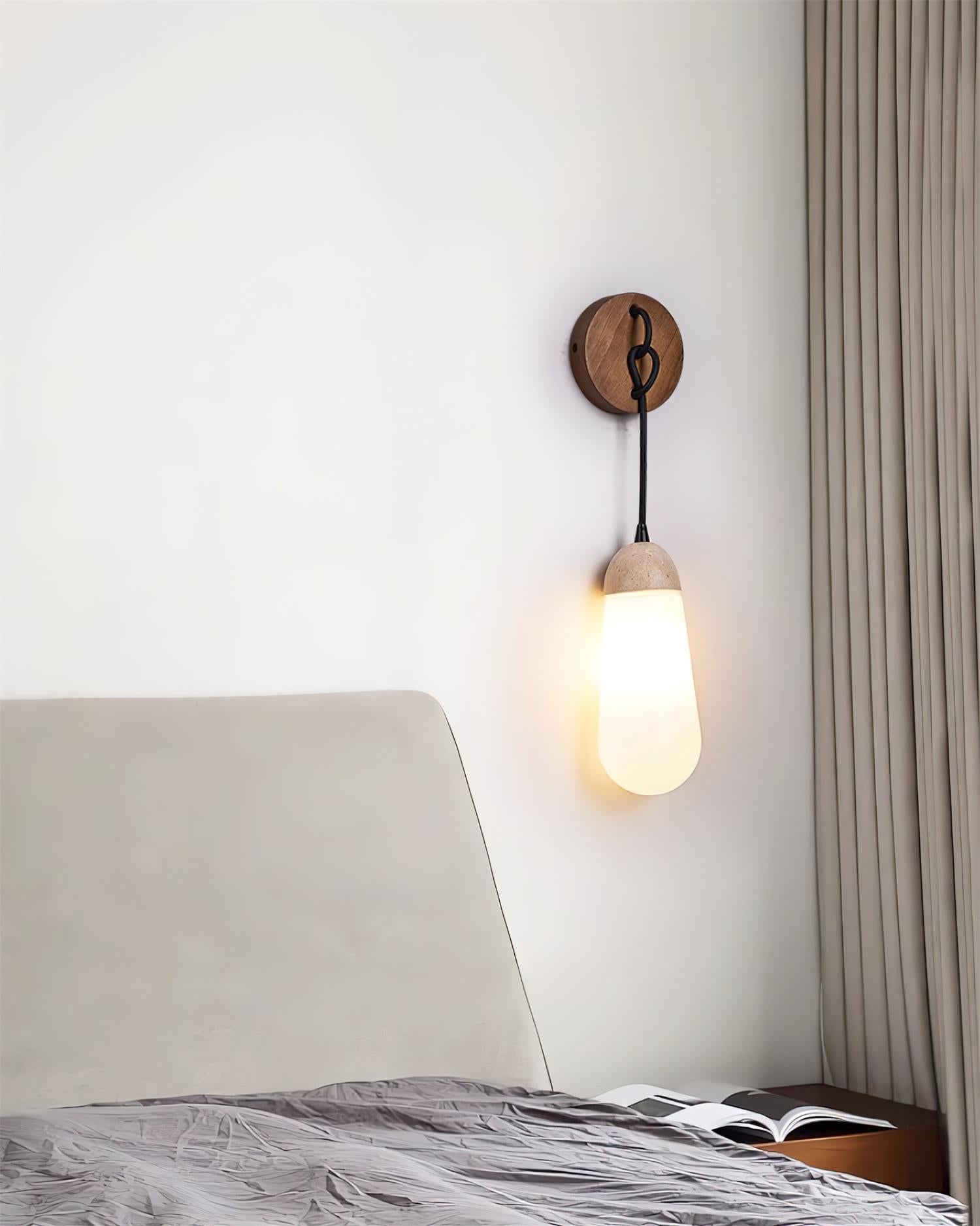 Ritta Wall Lamp Travertine Teardrop-shaped - Neutralighting
