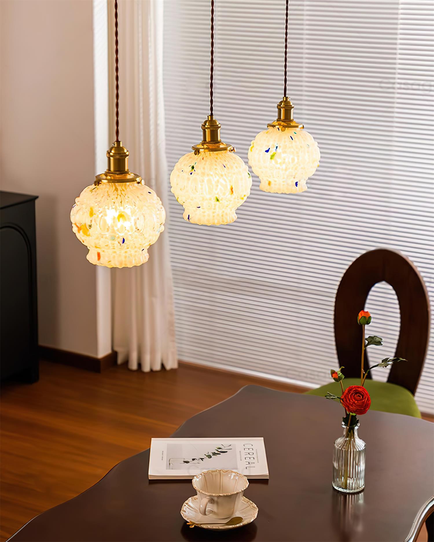 Jovik Textured Glass Pendant Light - Neutralighting