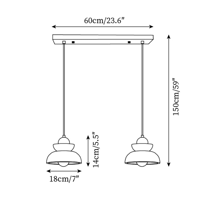 Pendant Lamp Travertine Shade Wood Modern Nordic Beige Walnut - Neutralighting