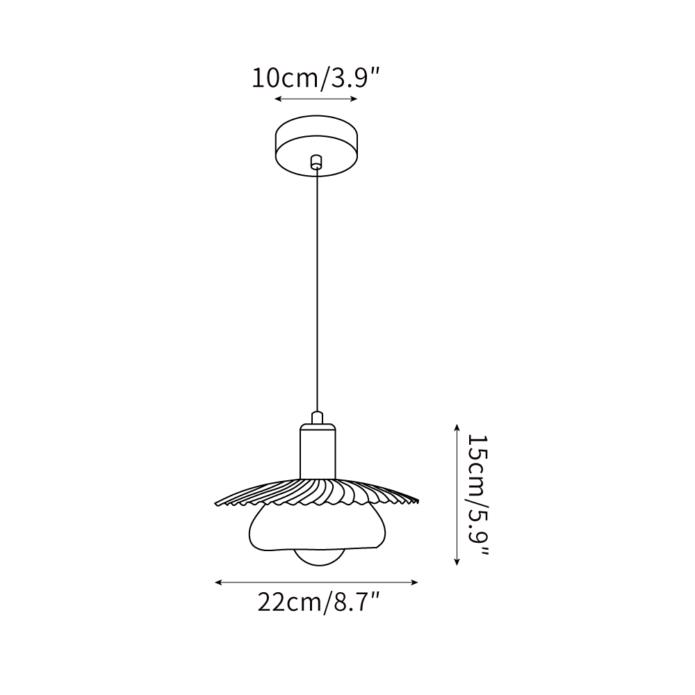 Elysor Brass and Glass Pendant Lamp - Neutralighting