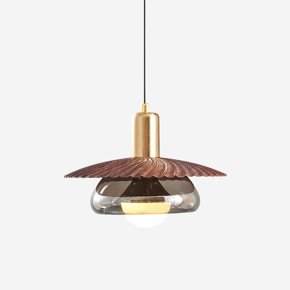 Elysor Brass and Glass Pendant Lamp - Neutralighting