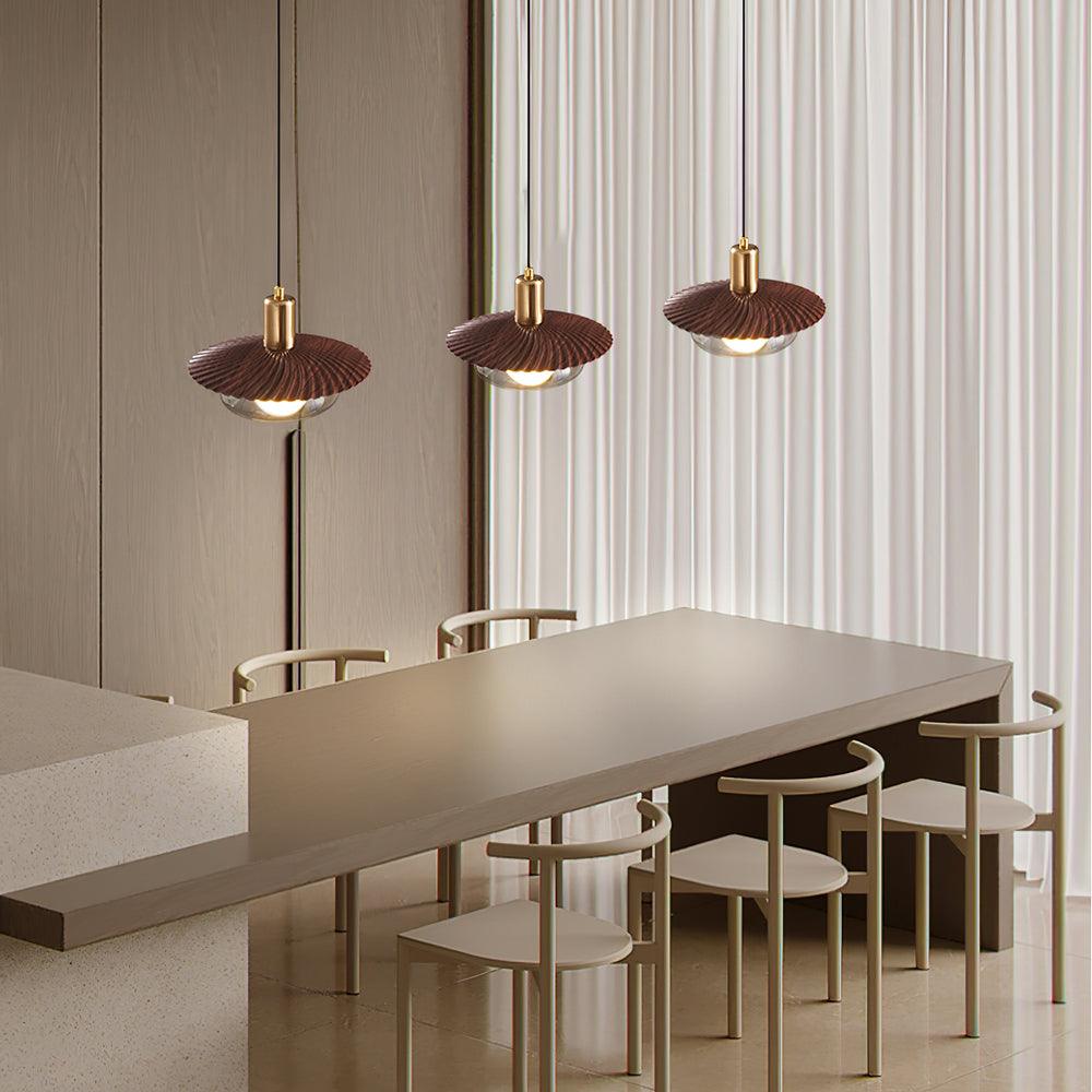 Elysor Brass and Glass Pendant Lamp - Neutralighting