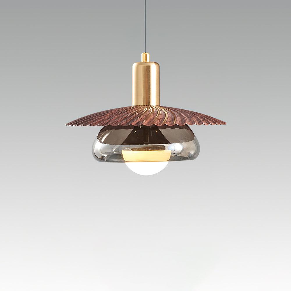 Elysor Brass and Glass Pendant Lamp - Neutralighting