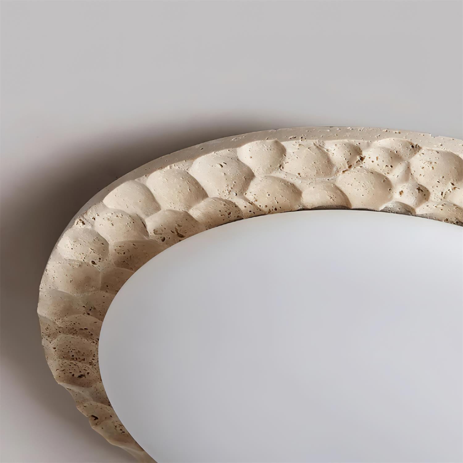 Ritta Travertine Canopy Ceiling Light - Neutralighting