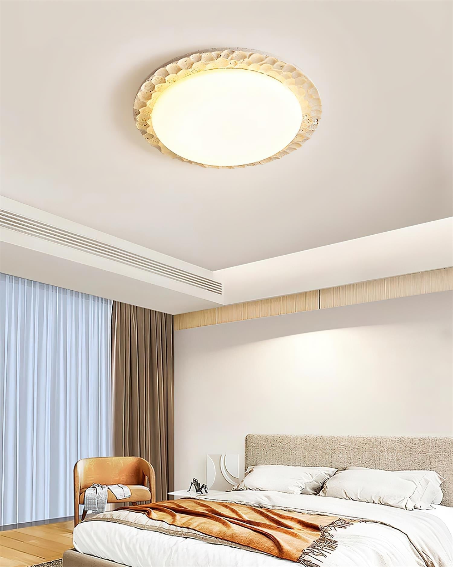 Ritta Travertine Canopy Ceiling Light - Neutralighting