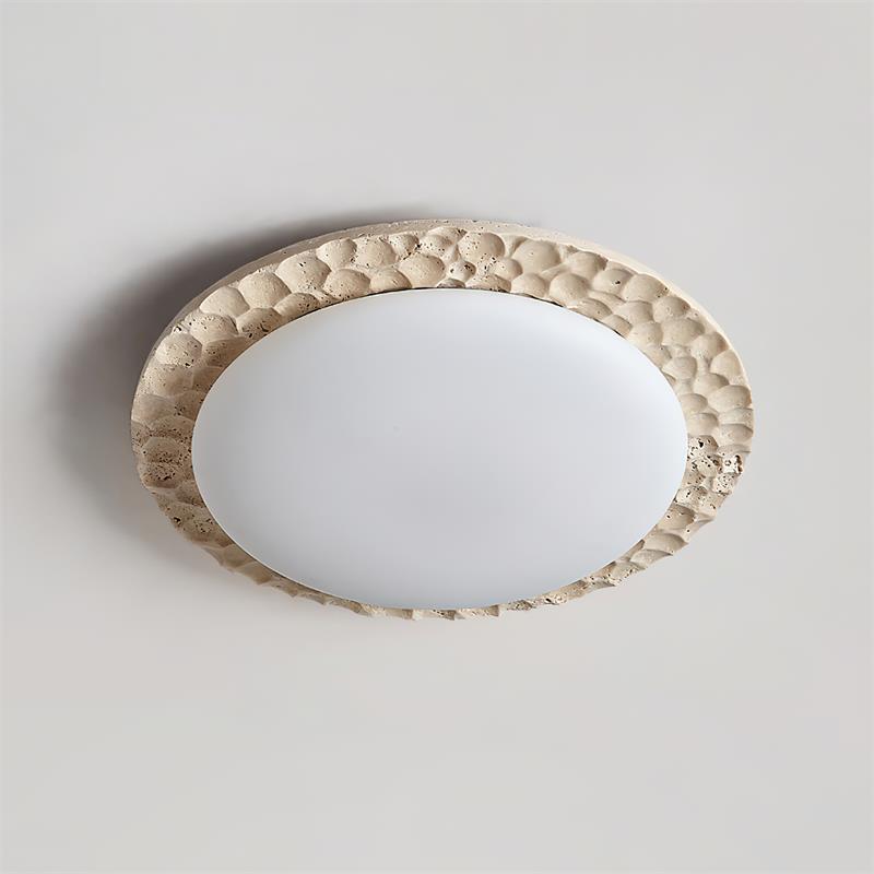 Ritta Travertine Canopy Ceiling Light - Neutralighting
