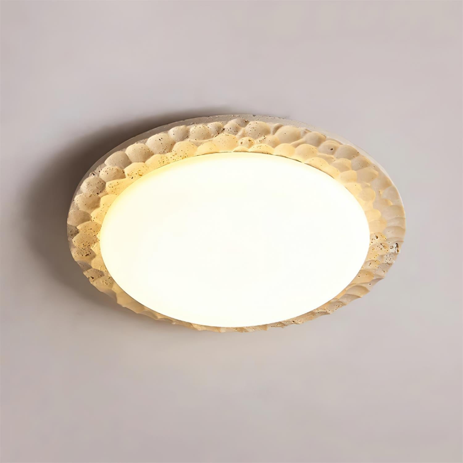 Ritta Travertine Canopy Ceiling Light - Neutralighting