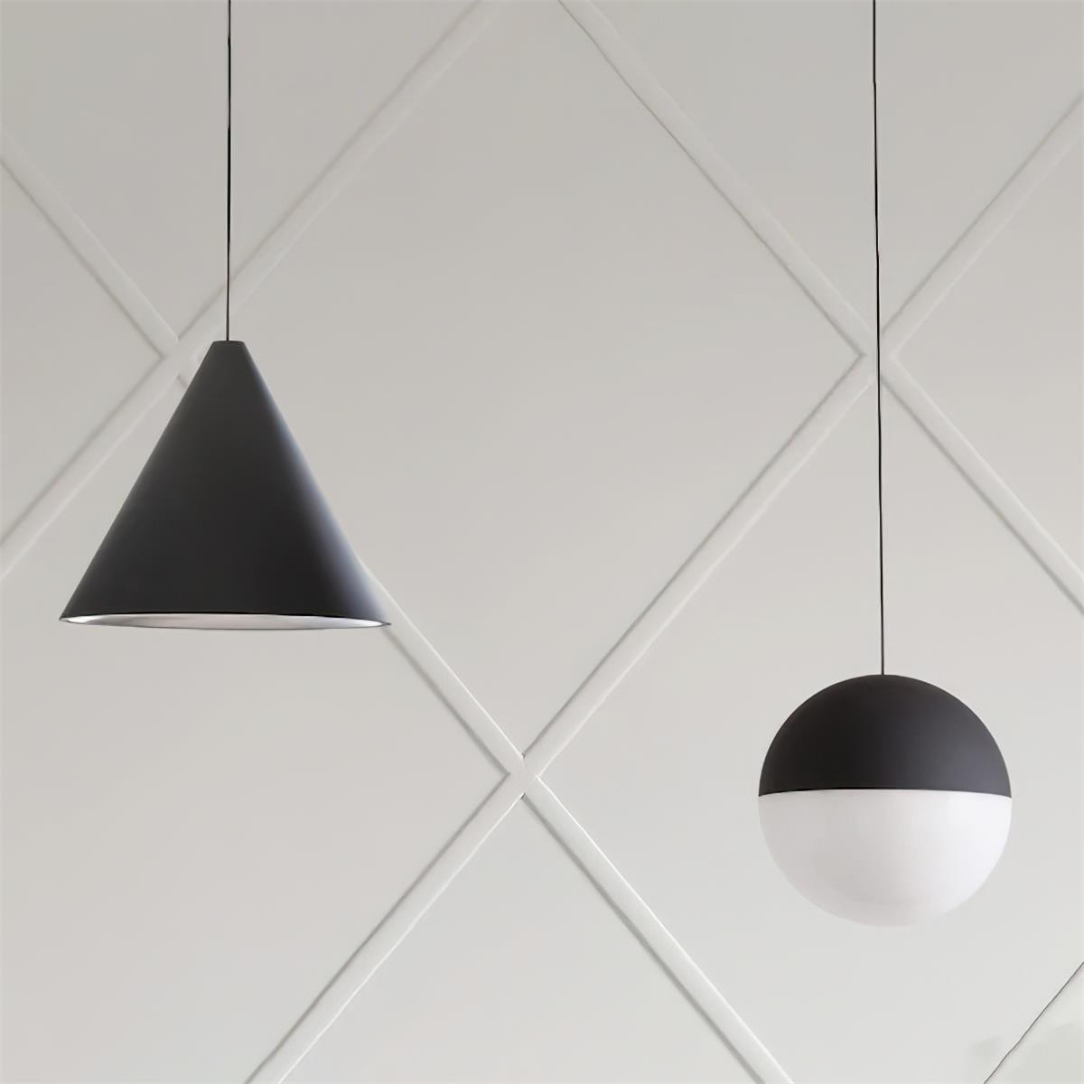 Pendant Light Black Cone Shade Industrial - Neutralighting